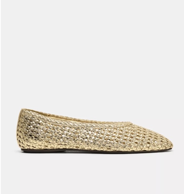 بابت زنانه zara طلایی رنگ